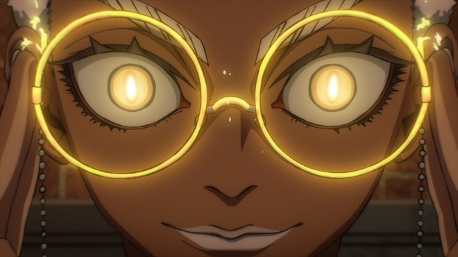 Key visual for Gachiakuta anime featuring Rudo, Enjin, Zanka, and Riyo, illustrated by chief animation director Satoshi Ishino. Premieres July 6 on CBC/TBS Network.